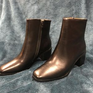 Black leather boots **Brand New **